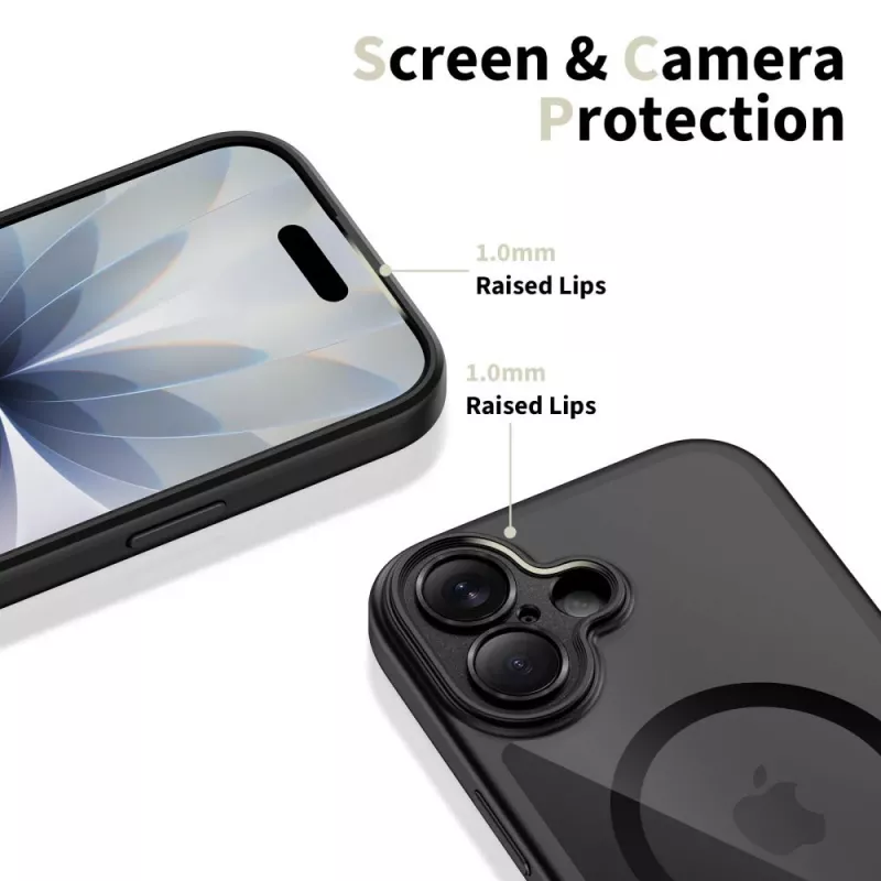 TECH-PROTECT MAGPEAK Magsafe CC iPhone 17 čierna/transparentná
