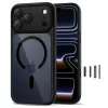 TECH-PROTECT MagPeak MagSafe Hybrid zadný kryt pre Apple iPhone 17 Pro Max, čierny/transparentný