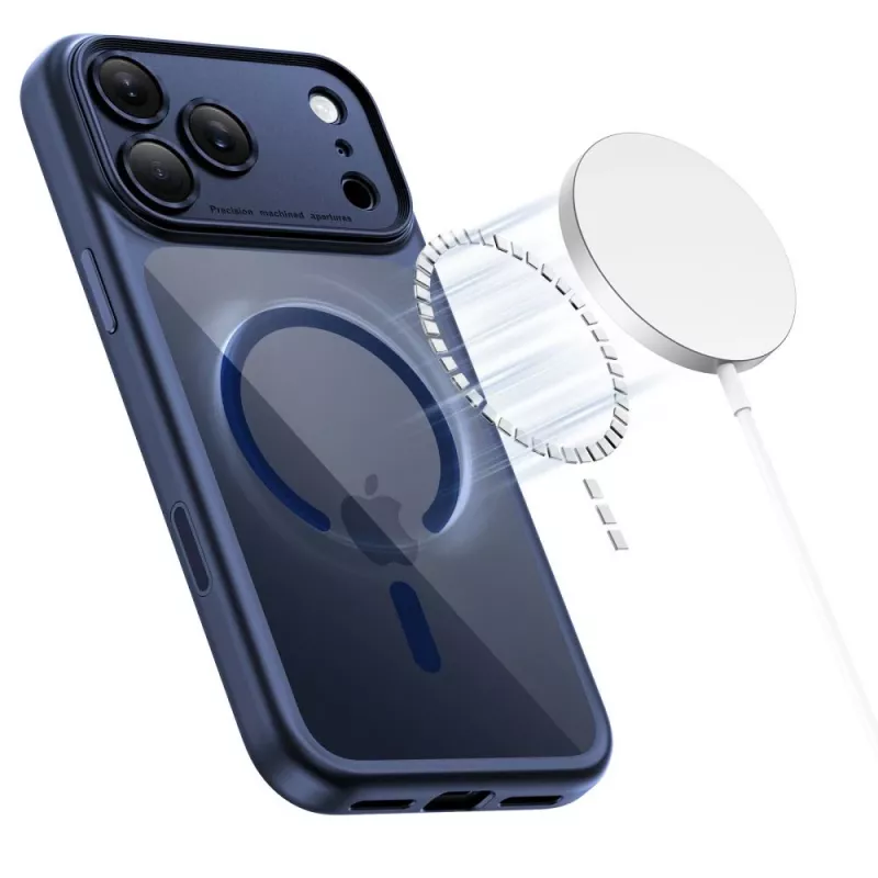 TECH-PROTECT MAGPEAK MAGSAFE CC IPHONE 17 PRO MAX deep blue/priehľadný