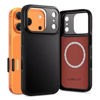 TECH-PROTECT KEVLAR ARAMID CC MAGSAFE IPHONE 17 PRO MAX čierna