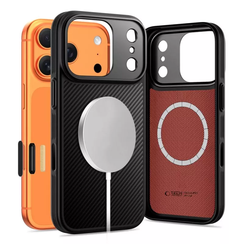 TECH-PROTECT KEVLAR ARAMID CC MAGSAFE IPHONE 17 PRO čierna