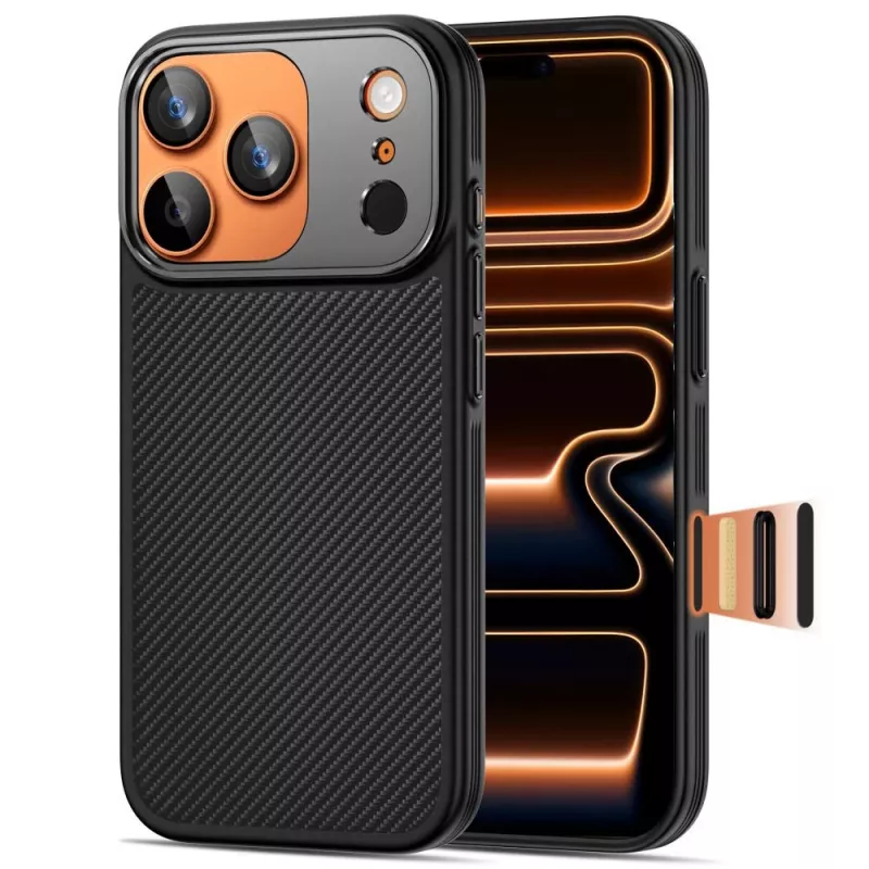 TECH-PROTECT KEVLAR ARAMID CC MAGSAFE IPHONE 17 PRO čierna