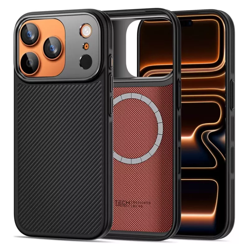 TECH-PROTECT KEVLAR ARAMID CC MAGSAFE IPHONE 17 PRO čierna