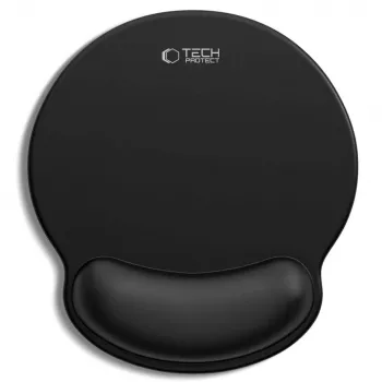 TECH-PROTECT A200 podložka pod myš s gélovou podložkou na zápästie 25 x 22,5 cm čierna