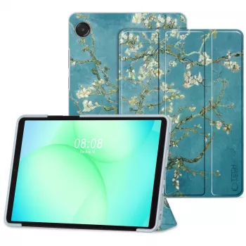 Tech-Protect Smart Case pre Samsung Galaxy Tab A9+/A11+ - vzor sakura čerešňových kvetov