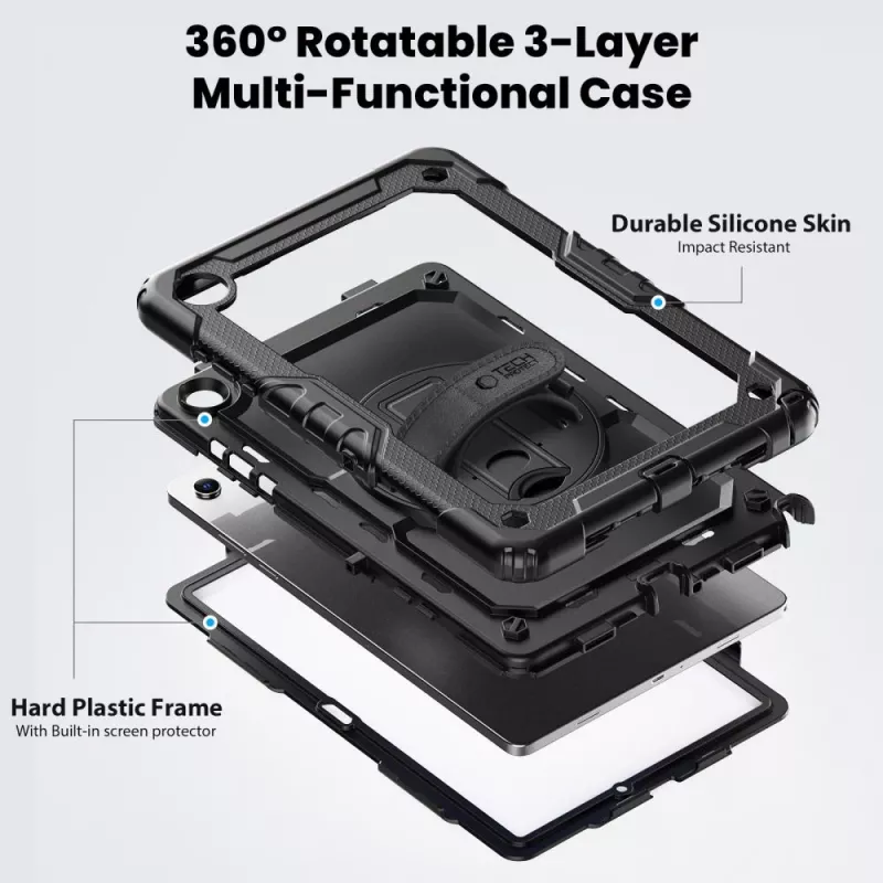 Tech-Protect Solid Case pre Samsung Galaxy Tab A9+ / A11+ PLUS 11.0 X210 / X215 / X216 / X230 / X235 / X236, čierne