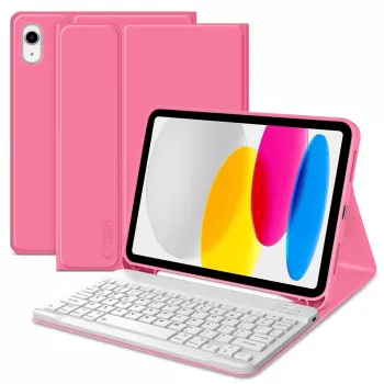Tech-Protect SC Pen + Keyboard Case pre iPad 10,9 palcov (10. generácia, 2022) / 11 palcov (2025) - magentová