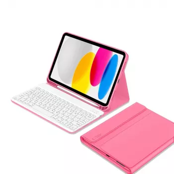 Tech-Protect SC Pen + Keyboard Case pre iPad 10,9 palcov (10. generácia, 2022) / 11 palcov (2025) - magentová