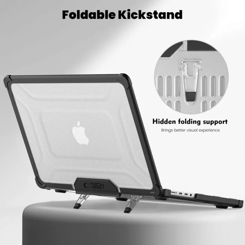 TECH-PROTECT SMARTSHELL PRO MACBOOK PRO 14 M1-M5 PRO / M5 PRO MAX 2021-2026 čierna/číra