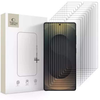 TECH-PROTECT tvrdené sklo ochranná fólia displeja Bundle 10-Pack pre Samsung Galaxy S25 Ultra Clear