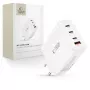 TECH-PROTECT NC120W-GAN 4-portová sieťová nabíjačka PD 120W / QC3.0 biela