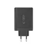 TECH-PROTECT NC120W-GAN 4-portová sieťová nabíjačka PD 120W / QC3.0 čierna