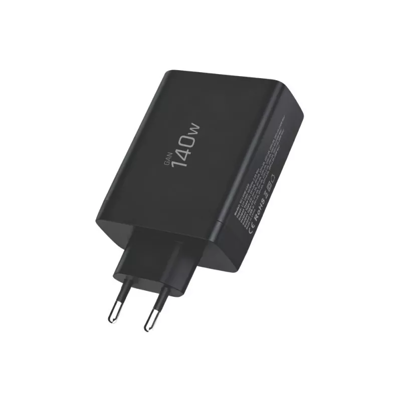 TECH-PROTECT NC140W-GAN 4-portová sieťová nabíjačka PD 140W / QC3.0 čierna