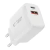 TECH-PROTECT NCA45W-GAN 2-portová sieťová nabíjačka PD 45W / QC3.0 biela