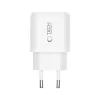 TECH-PROTECT NCA45W-GAN 2-portová sieťová nabíjačka PD 45W / QC3.0 biela
