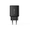 TECH-PROTECT NCA65W-GAN 3-portová sieťová nabíjačka PD 65W / QC3.0 čierna