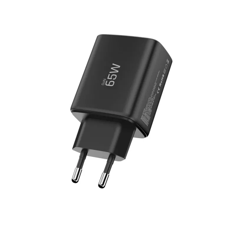 TECH-PROTECT NCA65W-GAN 3-portová sieťová nabíjačka PD 65W / QC3.0 čierna