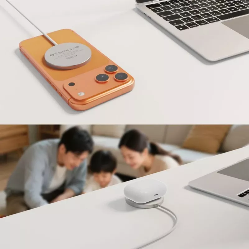TECH-PROTECT A50 Magnetic MagSafe bezdrôtová nabíjačka 25W Qi2.2 biela