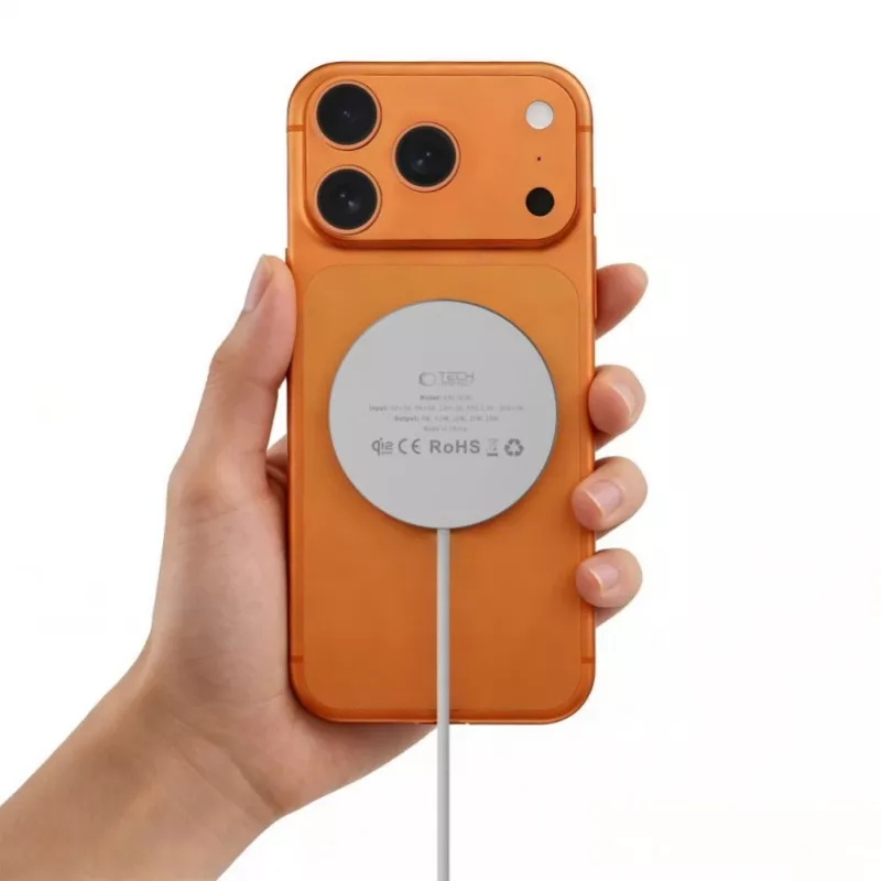 TECH-PROTECT A50 Magnetic MagSafe bezdrôtová nabíjačka 25W Qi2.2 biela