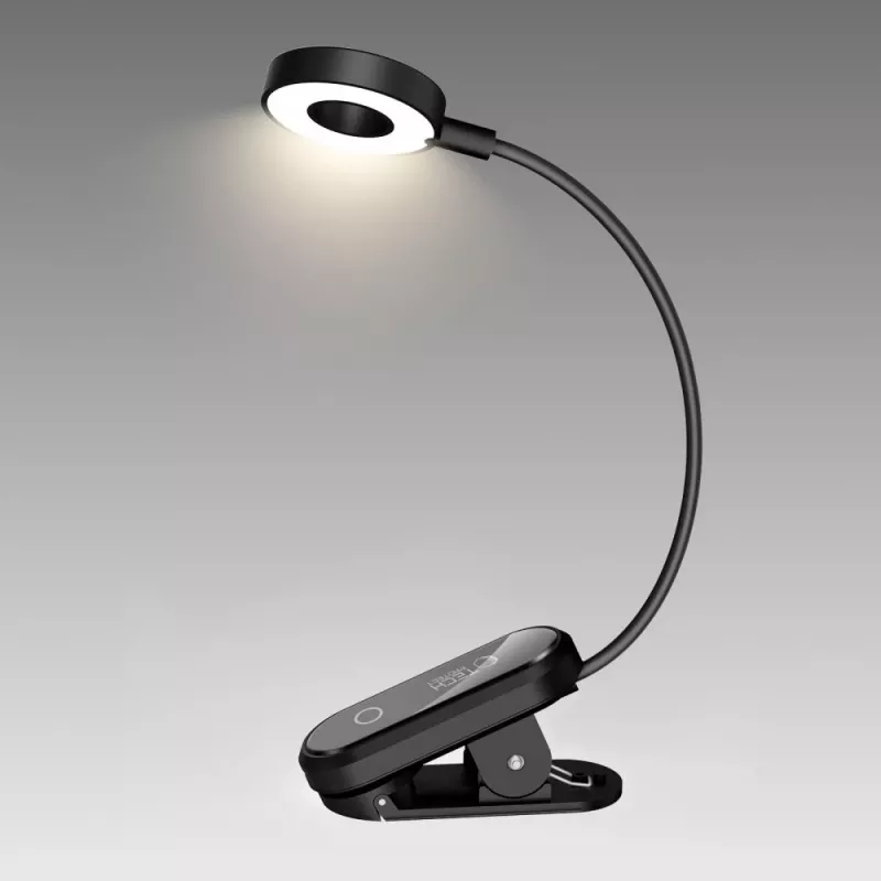 TECH-PROTECT LL100 čítacia lampa s klipom čierna
