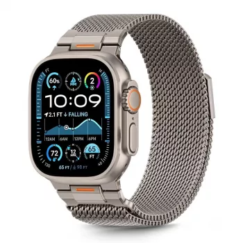 Tech-Protect Milano Vanguard pre Apple Watch 8 / 9 / 10 / 11 / SE / Ultra (44 / 45 / 46 / 49 mm) strieborné