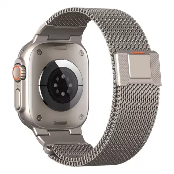 Tech-Protect Milano Vanguard pre Apple Watch 8 / 9 / 10 / 11 / SE / Ultra (44 / 45 / 46 / 49 mm) strieborné