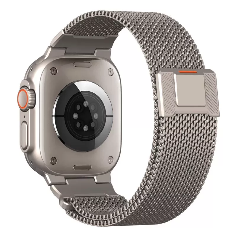 Tech-Protect Milano Vanguard pre Apple Watch 8 / 9 / 10 / 11 / SE / Ultra (44 / 45 / 46 / 49 mm) strieborné