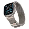 Tech-Protect Milano Vanguard pre Apple Watch 8 / 9 / 10 / 11 / SE / Ultra (44 / 45 / 46 / 49 mm) strieborné
