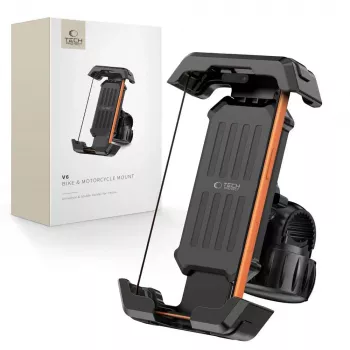 TECH-PROTECT V6 univerzálny držiak na bicykel a motocykel čierny