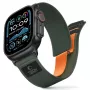 TECH-PROTECT NYLON ELITE APPLE WATCH 8 / 9 / 10 / 11 / SE / ULTRA (44 / 45 / 46 / 49 MM) zelená/oranžová