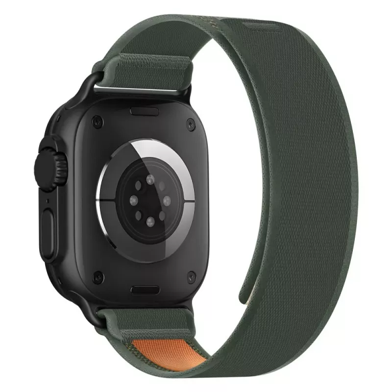 TECH-PROTECT NYLON ELITE APPLE WATCH 8 / 9 / 10 / 11 / SE / ULTRA (44 / 45 / 46 / 49 MM) zelená/oranžová