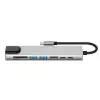TECH-PROTECT HB09 hub adaptér 8-in-1 USB-C na USB-A 3.0, USB-C 3.0, HDMI 4K 60Hz, SD/TF, PD 100W, RJ45 Gigabit Ethernet, Space Grey