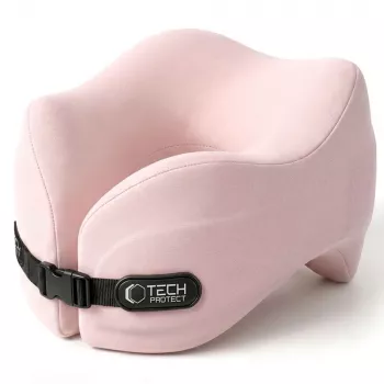 TECH-PROTECT COMFORTREST TRAVEL cestovný vankúš na krk ružový