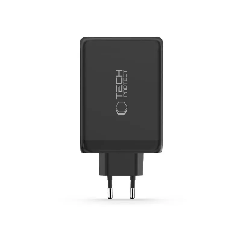 TECH-PROTECT NC240W-GAN 4-portová sieťová nabíjačka PD 240W / QC3.0 čierna