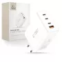 TECH-PROTECT NC240W-GAN 4-portová sieťová nabíjačka PD 240W / QC3.0 biela