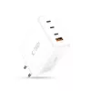 TECH-PROTECT NC240W-GAN 4-portová sieťová nabíjačka PD 240W / QC3.0 biela
