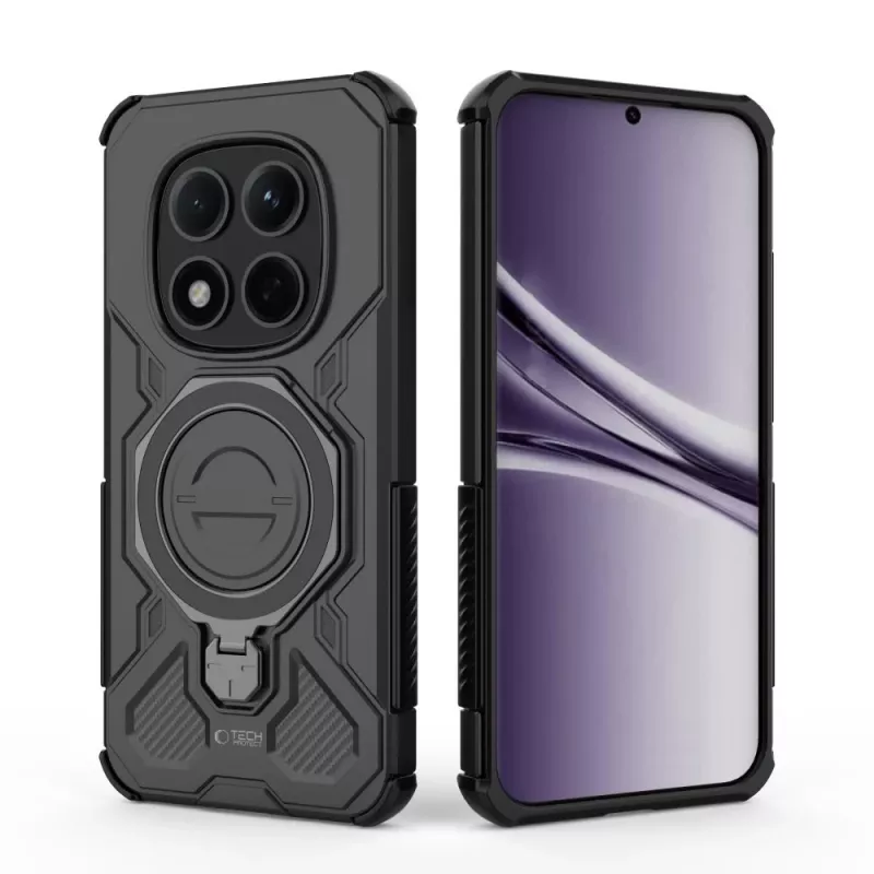 Tech-Protect Tacticstand Magsafe Case pre Xiaomi Poco M8 Pro / Redmi Note 15 Pro+ Plus 5G, matná čierna