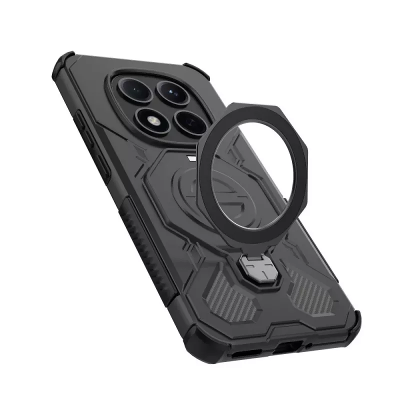 Tech-Protect Tacticstand Magsafe Case pre Xiaomi Poco M8 Pro / Redmi Note 15 Pro+ Plus 5G, matná čierna