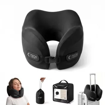 TECH-PROTECT COMFORTREST cestovný nákrčník čierny