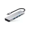 TECH-PROTECT HB01 HUB ADAPTÉR 5IN1 TYPE-C + USB3.0 + HDMI 4K 60HZ + PD100W SPACE GREY