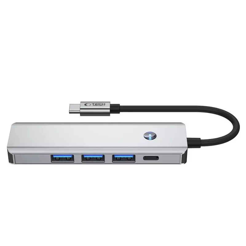 TECH-PROTECT HB01 HUB ADAPTÉR 5IN1 TYPE-C + USB3.0 + HDMI 4K 60HZ + PD100W SPACE GREY