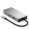 TECH-PROTECT HB05 9-in-1 USB-C Hub Adapter s USB 2.0, USB 3.0, HDMI 4K 60Hz, SD/TF, PD 100W, RJ45 Gigabit Ethernet, Space Grey