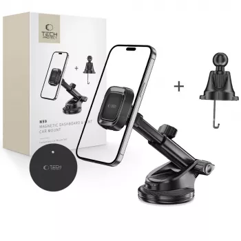 TECH-PROTECT N59 magnetický držiak do auta na palubnú dosku a do vetracej mriežky čierny