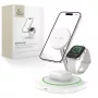 Tech-Protect QI15W-A46 3IN1 MagSafe bezdrôtová nabíjacia stanica biela