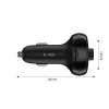 TECH-PROTECT CC06 3-portová autonabíjačka PD 72W + FM vysielač Bluetooth čierna