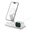 TECH-PROTECT QI15W-A47 3v1 magnetická MagSafe bezdrôtová nabíjačka biela