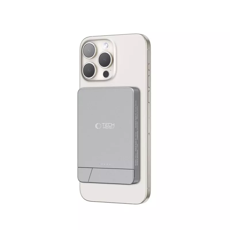 TECH-PROTECT PB14 LIFEMAG MagSafe powerbanka 5000mAh vesmírna sivá