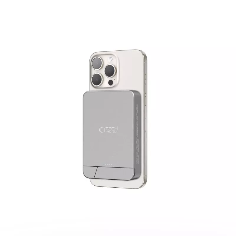 TECH-PROTECT PB15 LIFEMAG MagSafe powerbanka 10000mAh vesmírna sivá