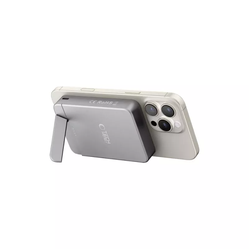 TECH-PROTECT PB15 LIFEMAG MagSafe powerbanka 10000mAh vesmírna sivá
