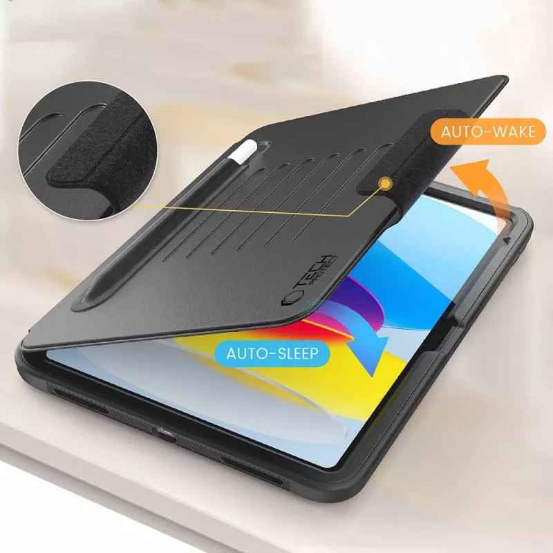 Tech-Protect SC Pen Armor puzdro pre iPad 10,9 palca 10. gen (2022) / iPad 11 palcov 11. gen (2025) - čierne